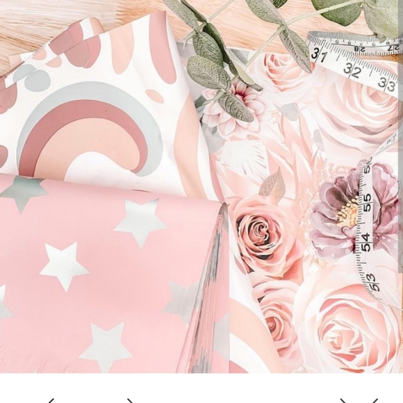 10x13 Silver Stars behind a pink backdrop 10 Mailers Price is Firm - Picture 3 of 8